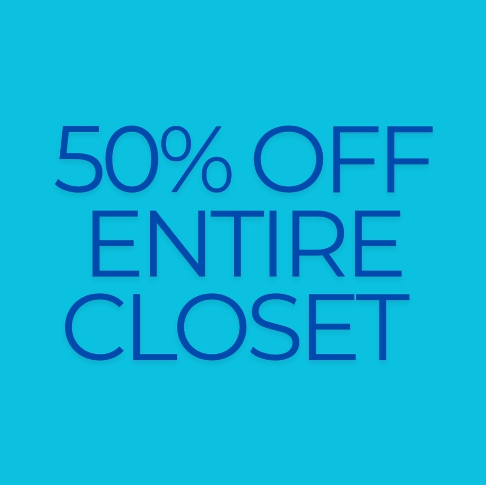 Hand Crafted Blue Typographic Sale Graphic